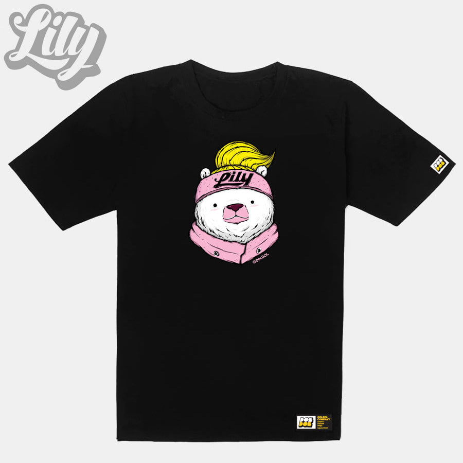 [돌돌] Lily-tshirts-04 러블리 릴리 여자 북극곰 스노우보드 선수 익스트림 캐릭터 그래픽 디자인 티셔츠 티