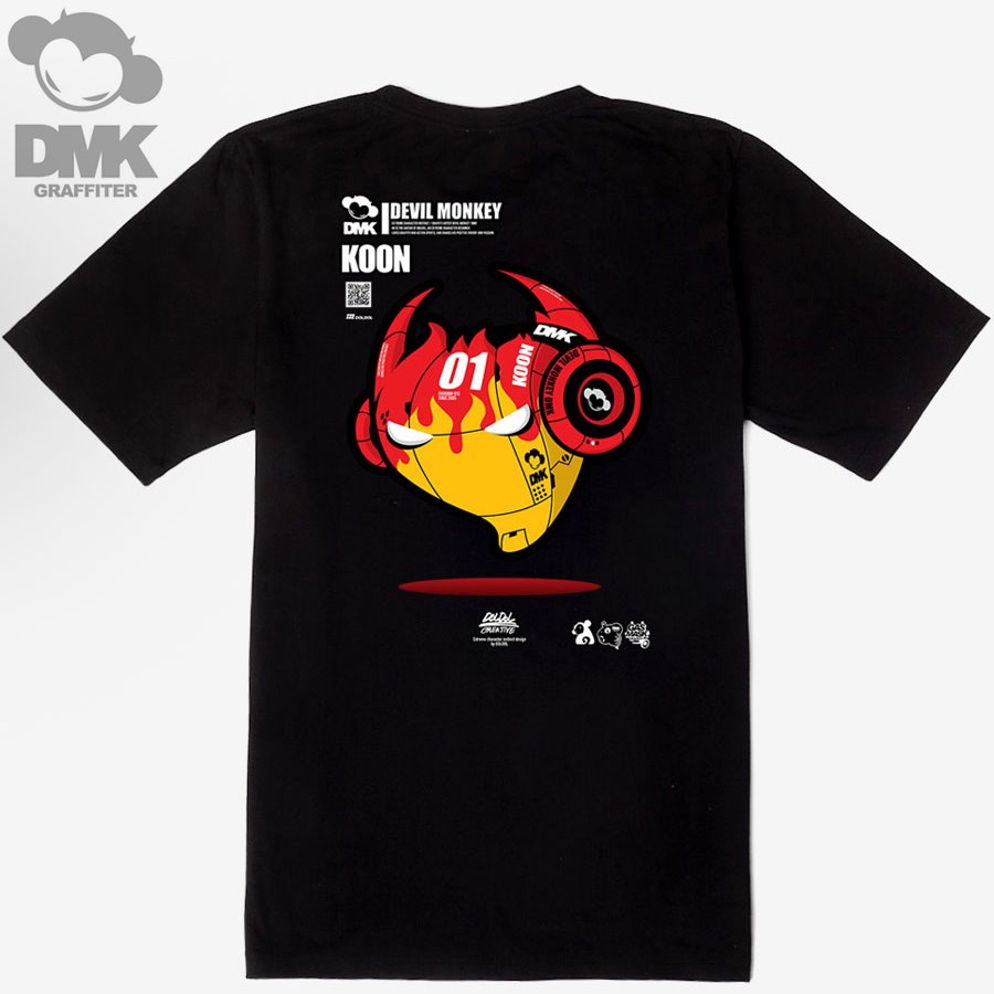 [돌돌] DMK_T-shirts_100 그래피티 아티스트 데빌몽키 DMK 사이버펑크 스타일 캐릭터 그래픽 디자인 티셔츠 반팔티 티