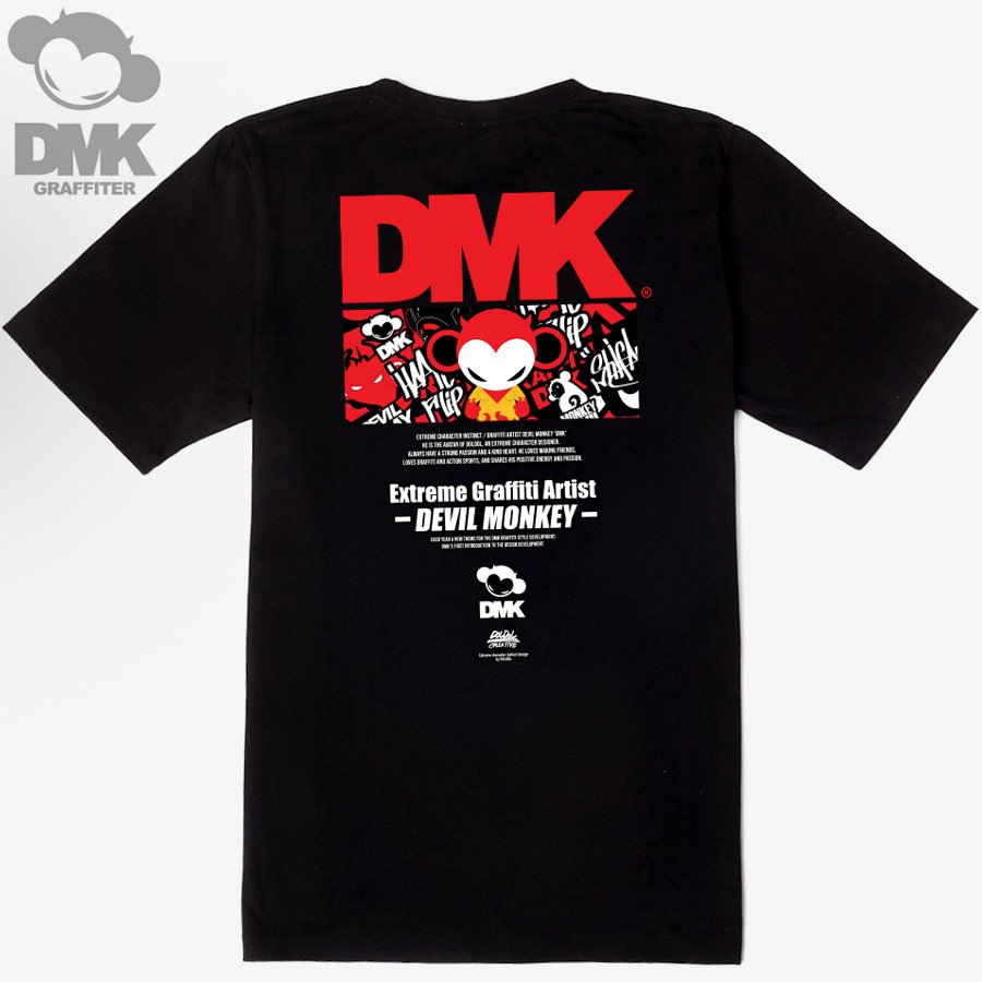 [돌돌] DMK_T-shirts_74 그래피티 아티스트 데빌몽키 DMK 사이버펑크 스타일 캐릭터 그래픽 디자인 티셔츠 반팔티 티