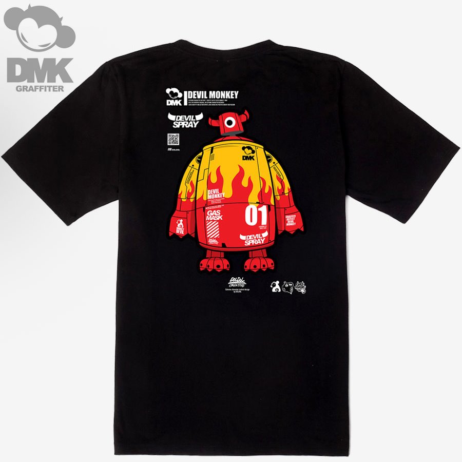 [돌돌] DMK_T-shirts_99 그래피티 아티스트 데빌몽키 DMK 사이버펑크 스타일 캐릭터 그래픽 디자인 티셔츠 반팔티 티