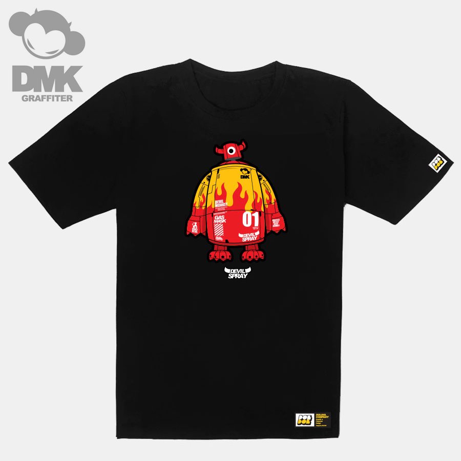 [돌돌] DMK_T-shirts_66 그래피티 아티스트 데빌몽키 DMK 사이버펑크 스타일 캐릭터 그래픽 디자인 티셔츠 반팔티 티