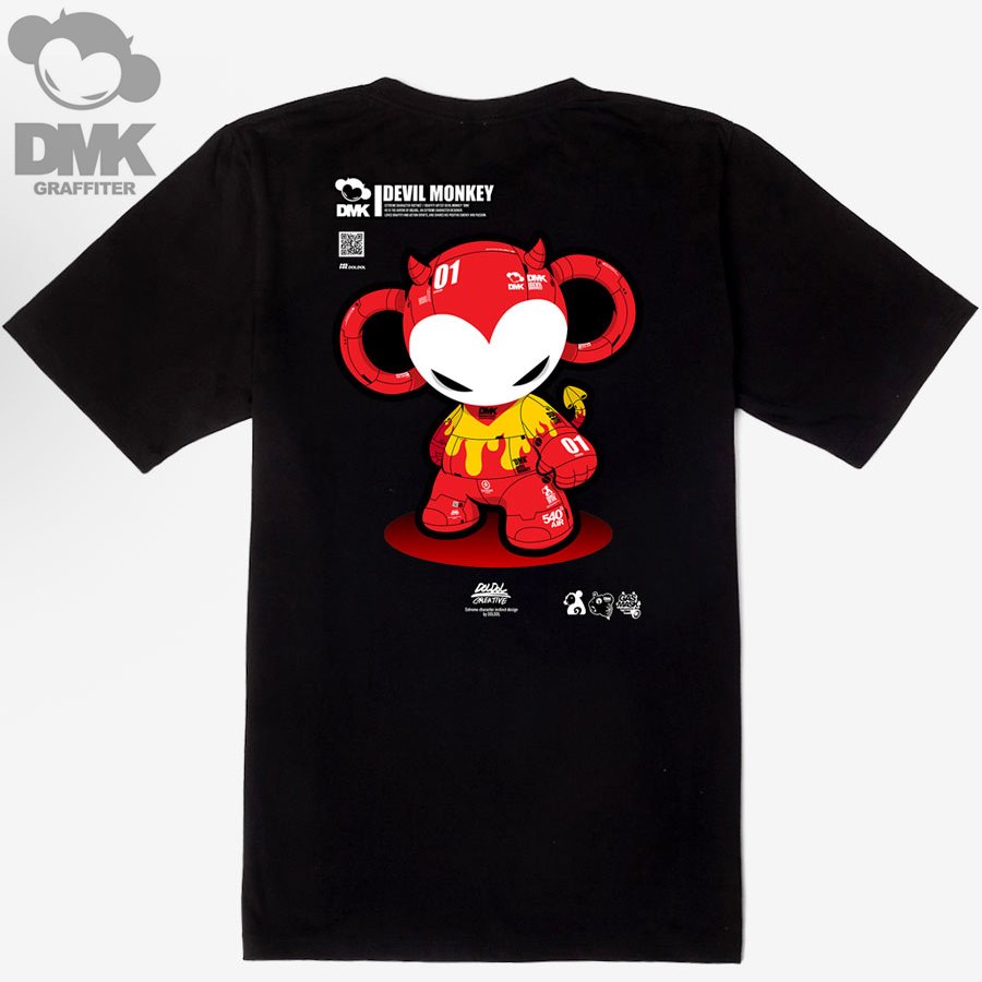 [돌돌] DMK_T-shirts_101 그래피티 아티스트 데빌몽키 DMK 사이버펑크 스타일 캐릭터 그래픽 디자인 티셔츠 반팔티 티