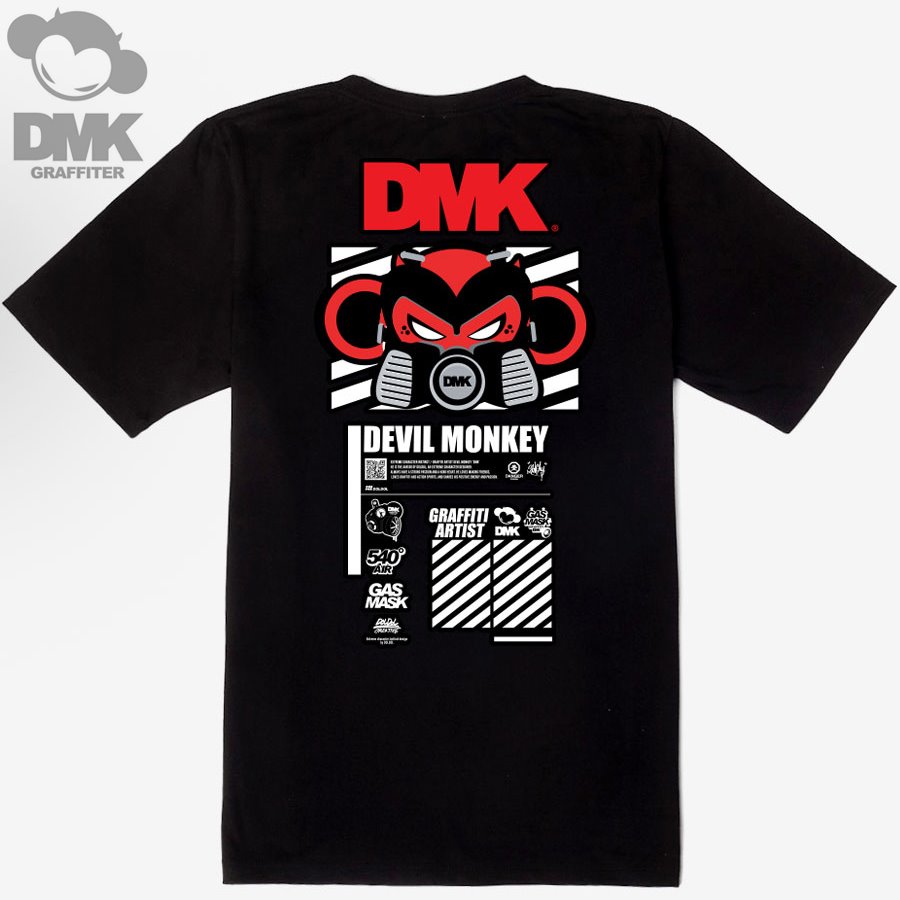 [돌돌] DMK_T-shirts_72 그래피티 아티스트 데빌몽키 DMK 사이버펑크 스타일 캐릭터 그래픽 디자인 티셔츠 반팔티 티