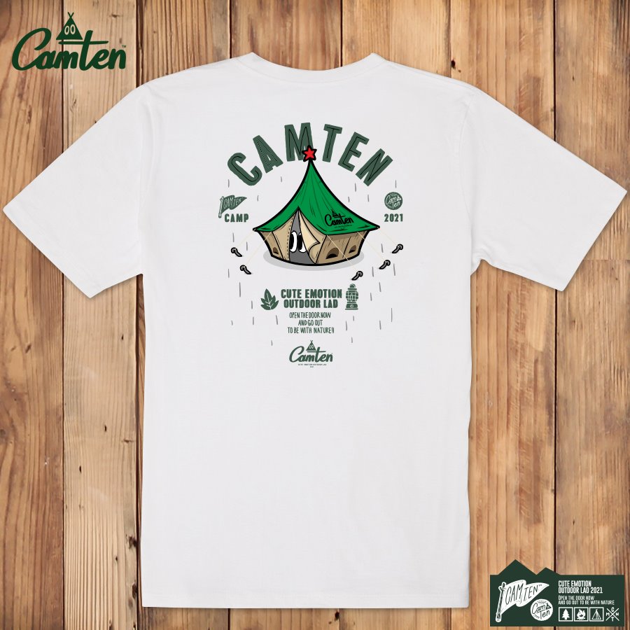 [캠텐] Camten-tshirts-05 감성 캠핑 브랜드 캠텐 캐릭터 그래픽 티셔츠 반팔티