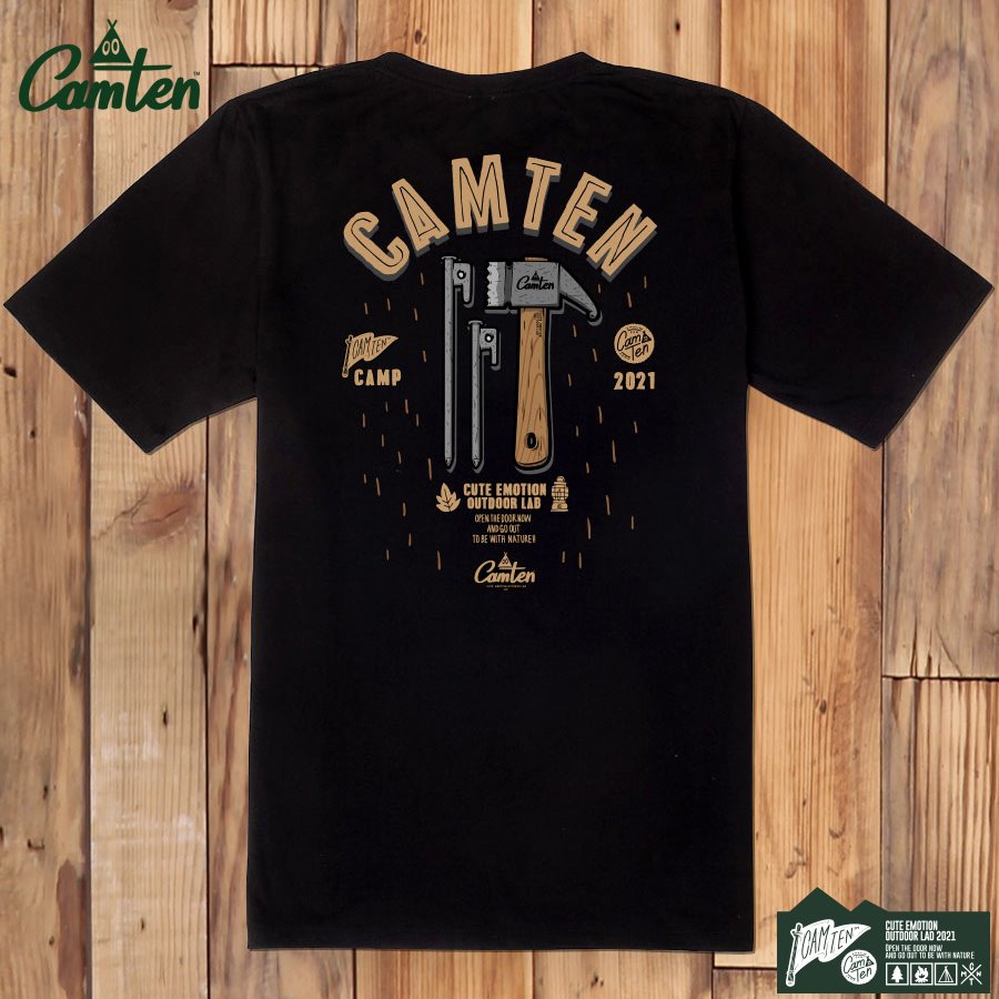 [캠텐] Camten-tshirts-46 감성 캠핑 브랜드 캠텐 캐릭터 그래픽 티셔츠 반팔티