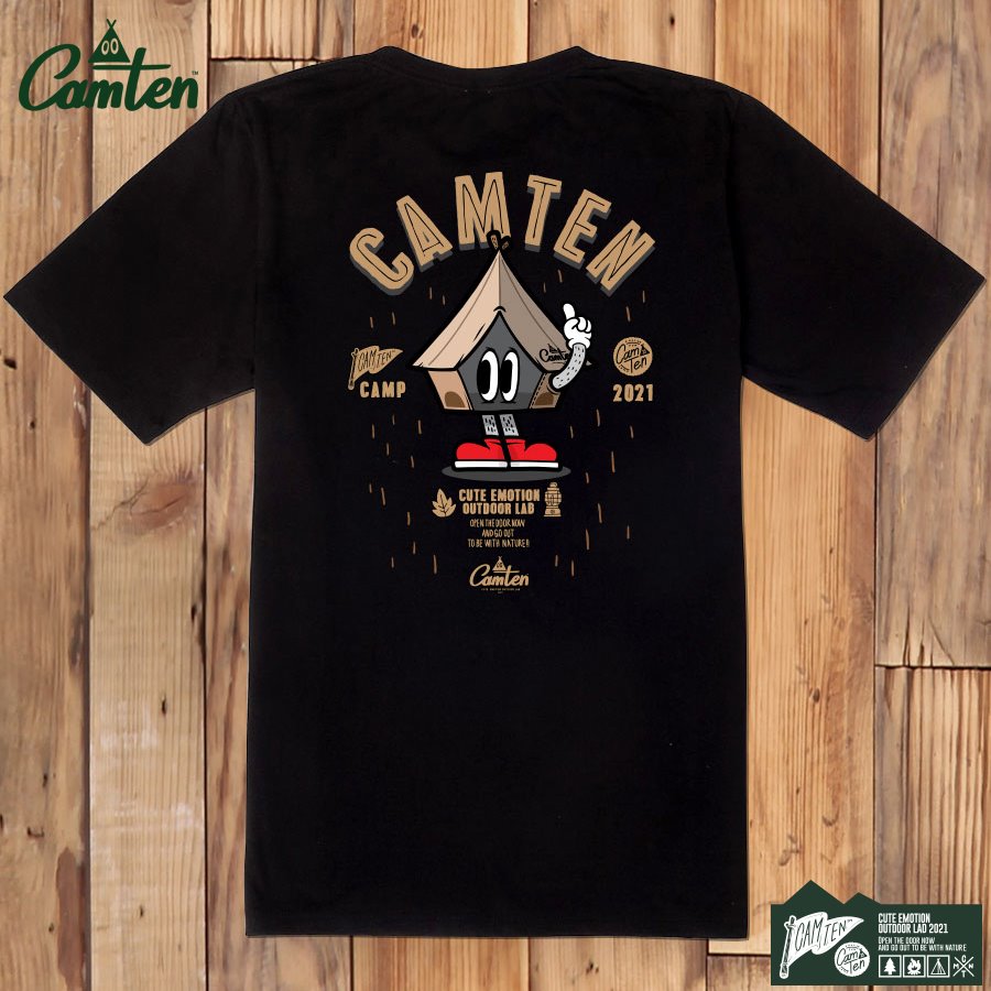 [캠텐] Camten-tshirts-21 감성 캠핑 브랜드 캠텐 캐릭터 그래픽 티셔츠 반팔티