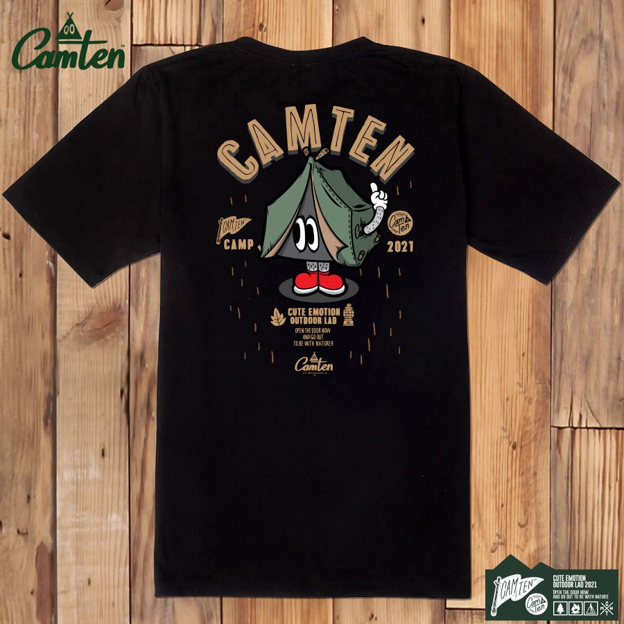 [캠텐] Camten-tshirts-20 감성 캠핑 브랜드 캠텐 캐릭터 그래픽 티셔츠 반팔티