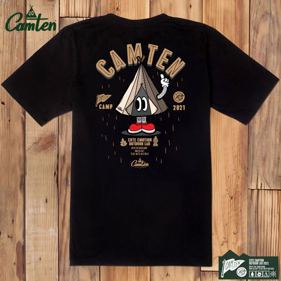 [캠텐] Camten-tshirts-22 감성 캠핑 브랜드 캠텐 캐릭터 그래픽 티셔츠 반팔티