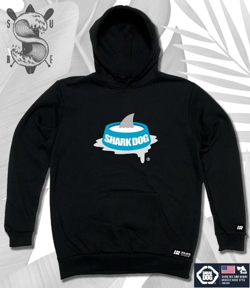 [돌돌컴퍼니] SHARK-DOG-HOODY-09 샤크독 서핑 하와이 캐릭터 그래픽 디자인 그래피티 후드티 후디