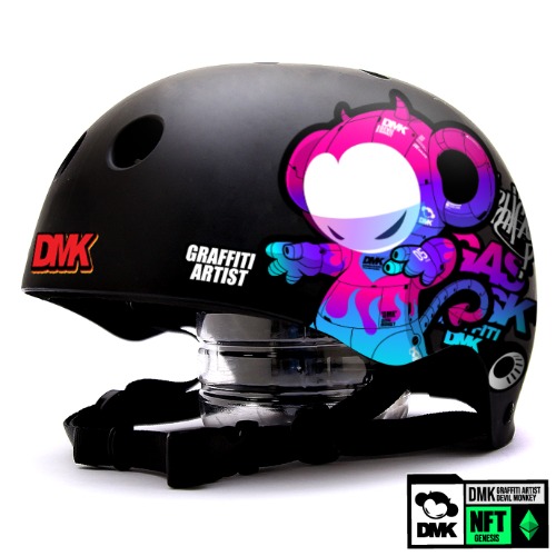 [돌돌] 0008-DMK-Helmet-26 그래피티 아티스트 데빌몽키 dmk 스노우보드 오토바이 헬멧 튜닝 스티커 스킨 데칼 그래피커