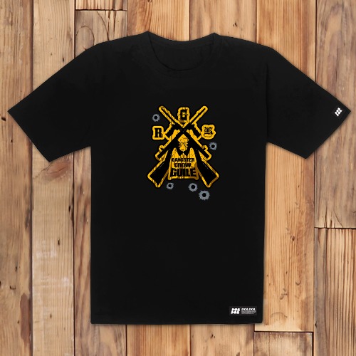 [돌돌] Gangster guile_T-shirts_01 갱스터 크로우 가일 까마귀 힙합 캐릭터 디자인 티셔츠
