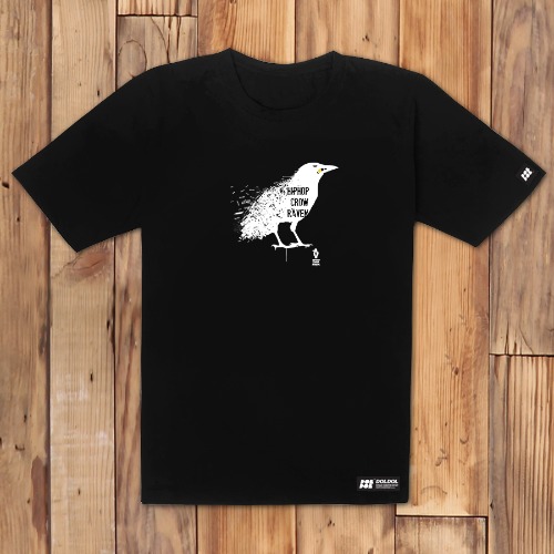 [돌돌컴퍼니] RAVEN_T-shirts_20 힙합 크로우 라벤 까마귀 그래피티 익스트림 캐릭터 티셔츠 반팔티