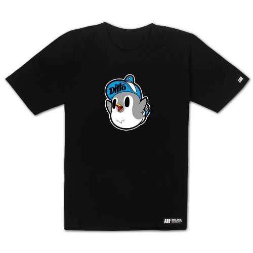 [돌돌] DITTO_T-shirts_05 그래피티 아이스 펭귄 디또 캐릭터 그래픽 티셔츠