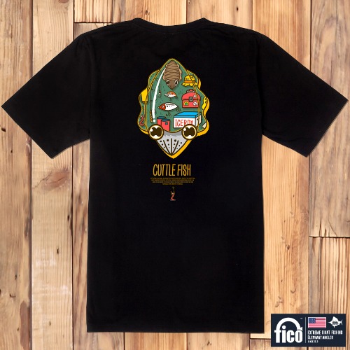 [돌돌] FICO-tshirts-109 익스트림 낚시 브랜드 피코 시즌2 한국 어종 캐릭터 그래픽 디자인 티셔츠 반팔티