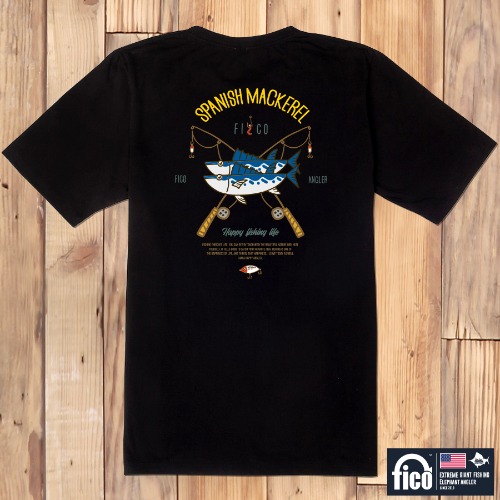 [돌돌] FICO-tshirts-233 익스트림 낚시 브랜드 피코 시즌2 한국 어종 캐릭터 그래픽 디자인 티셔츠 반팔티