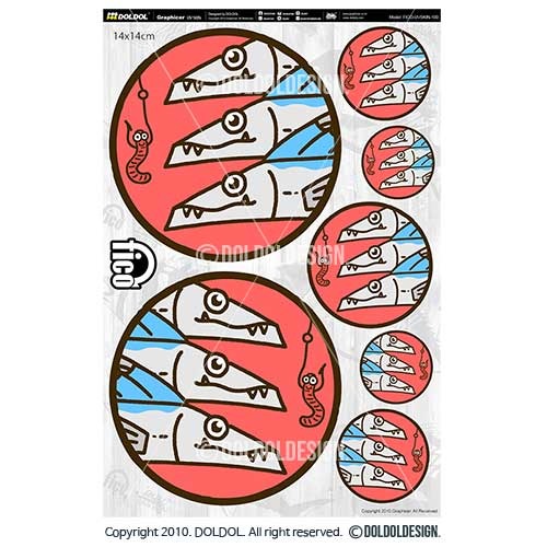 [돌돌컴퍼니] FICO-UVSKIN-Sticker-100 익스트림 낚시 브랜드 &#039;피코&#039; 시즌2 루어 갈치 낚시 테클박스  튜닝 스티커 스킨 데칼 그래피커