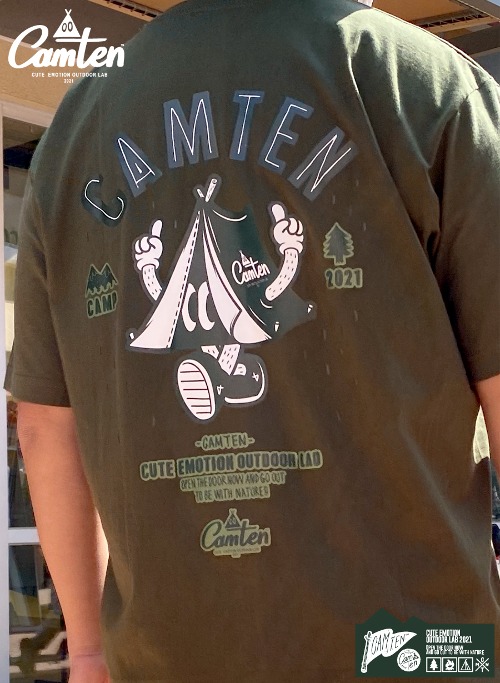 [캠텐] Camten-tshirts-09 감성 캠핑 브랜드 캠텐 캐릭터 그래픽 티셔츠 반팔티