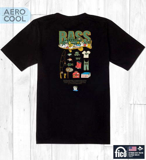 [돌돌] FICO-tshirts-AEROCOOL-74 익스트림 낚시 브랜드 피코 시즌2 한국 어종 캐릭터 그래픽 디자인 에어로 쿨 기능성 티셔츠 반팔티