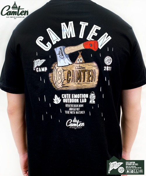 [캠텐] Camten-tshirts-03 감성 캠핑 브랜드 캠텐 캐릭터 그래픽 티셔츠 반팔티