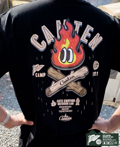 [캠텐] Camten-tshirts-15 감성 캠핑 브랜드 캠텐 캐릭터 그래픽 티셔츠 반팔티
