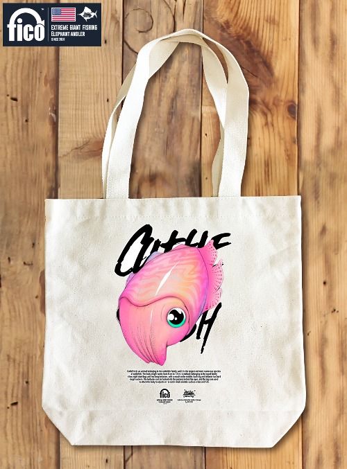 [돌돌컴퍼니] fico-canvas-bag-39 익스트림 낚시 브랜드 fico 피코 캐릭터 디자인 그래픽 컨버스백 에코백 패션 가방