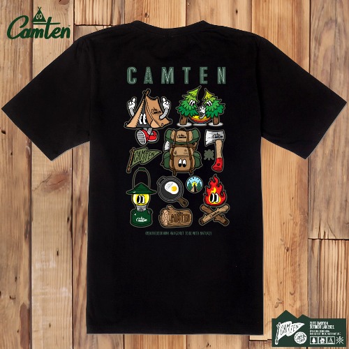 [캠텐] Camten-tshirts-83 감성 캠핑 브랜드 캠텐 캐릭터 그래픽 티셔츠 반팔티