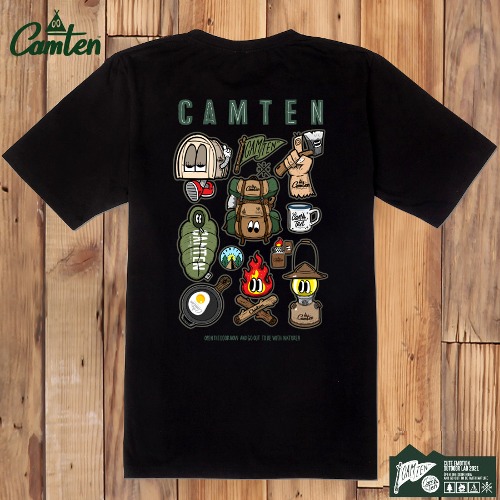 [캠텐] Camten-tshirts-84 감성 캠핑 브랜드 캠텐 캐릭터 그래픽 티셔츠 반팔티