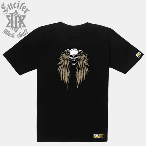 [돌돌] Black Lucifer_T_13  블랙루시퍼 데스스컬 해골 타투 캐릭터 티셔츠