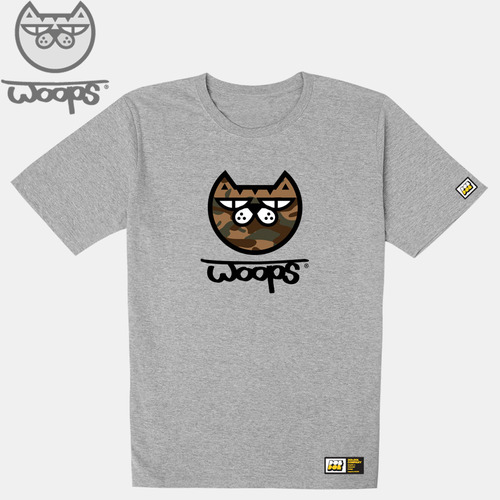 [돌돌] WOOPS-T-85 웁스 고양이 스케이트보드 캐릭터 티셔츠 