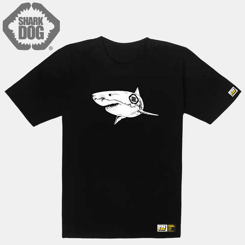 [돌돌컴퍼니] SHARK DOG-T-75 여름 서핑 불독 강아지 샤크독 캐릭터 디자인 티셔츠 