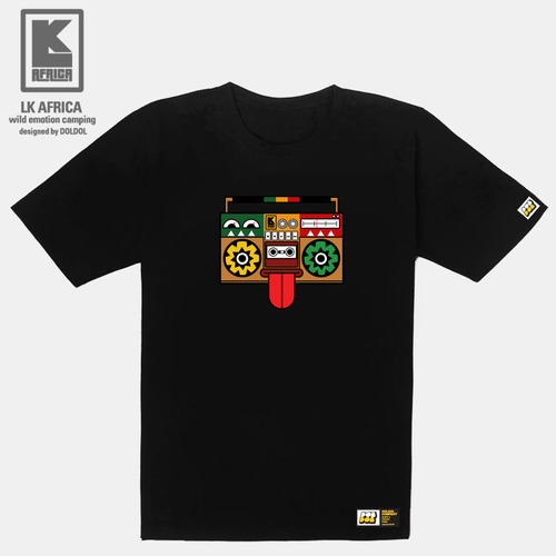 [돌돌컴퍼니] LK AFRICA-T-11 엘케이 아프리카 그래피티 캐릭터 디자인 캠핑 티셔츠
