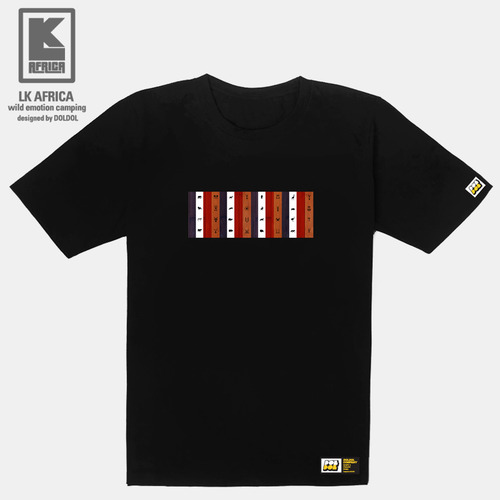 [돌돌컴퍼니] LK AFRICA-T-13 엘케이 아프리카 그래피티 캐릭터 디자인 캠핑 티셔츠
