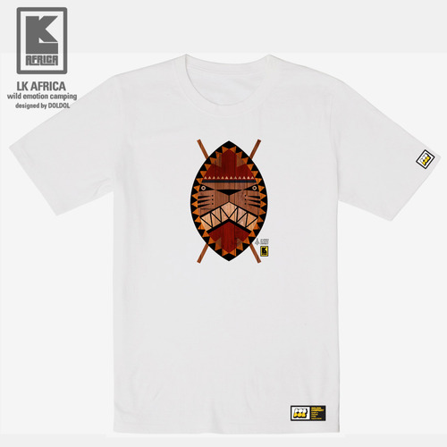 [돌돌컴퍼니] LK AFRICA-T-18 엘케이 아프리카 사자 라이온 그래피티 캐릭터 디자인 캠핑 티셔츠