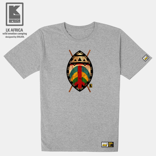 [돌돌컴퍼니] LK AFRICA-T-23 엘케이 아프리카 비비 원숭이 그래피티 캐릭터 디자인 캠핑 티셔츠