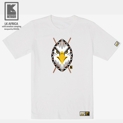 [돌돌컴퍼니] LK AFRICA-T-26 엘케이 아프리카 독수리 이글 그래피티 캐릭터 디자인 캠핑 티셔츠