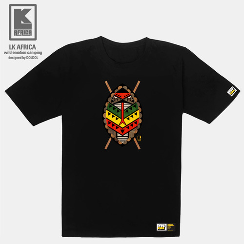 [돌돌컴퍼니] LK AFRICA-T-29 엘케이 아프리카 코브라 뱀 그래피티 캐릭터 디자인 캠핑 티셔츠