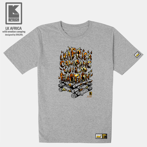 [돌돌컴퍼니] LK AFRICA-T-31 엘케이 아프리카 감성 모닥불 타이포그래피 그래피티 디자인 캠핑 티셔츠