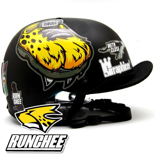 [그래피커] 0026-RUNCHEE-Helmet-09 런치 치타 헬멧 튜닝 스티커