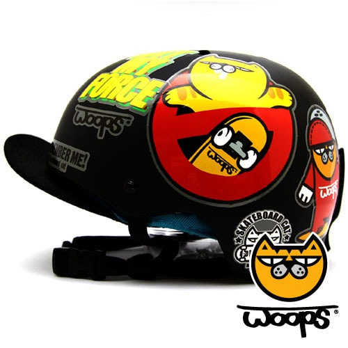 [그래피커] 0018-WOOPS-Helmet-09   헬멧 튜닝 스티커