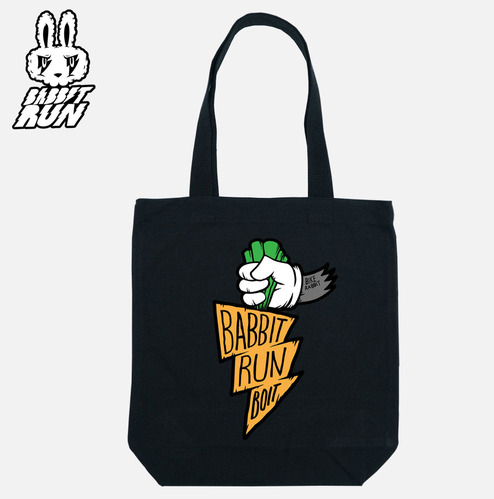 [돌돌] bike-rabbit-canvas-bag-03 바이크 라빗 런닝 토끼 캐릭터 디자인 캔버스백 가방 