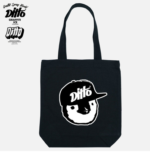 [돌돌] DITTO-canvas-bag-02 그래피티 아이스 펭귄 디또 캐릭터 디자인 캔버스백 가방 