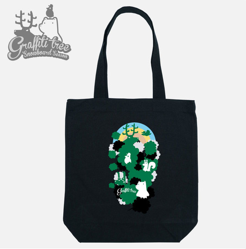 [돌돌] Graffiti-tree-canvas-bag-01 그래피티 트리 세상 동물 캐릭터 디자인 캔버스백 가방 