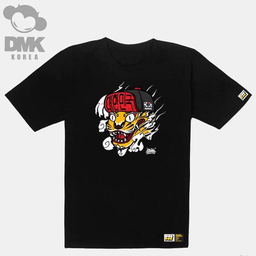 [돌돌] DMK_T-shirts_38 호랑이 대한민국 한국 그래피티 아티스트 데빌몽키 DMK 캐릭터 그래픽 디자인 티셔츠  