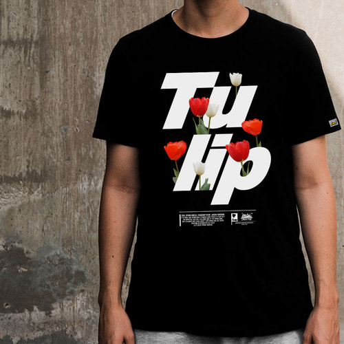 [돌돌] loving-flower_tshirts_12 러빙플라워 시즌2 tulip 튤립 일러스트 그래픽 디자인 티셔츠 