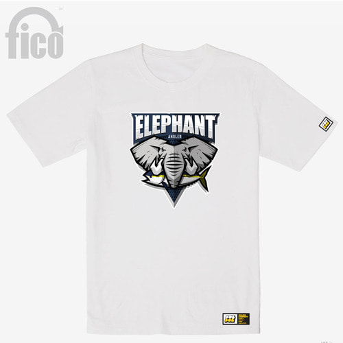 [돌돌] FICO_tshirts-02 익스트림 바다 낚시 앵글러 코끼리 피코 캐릭터 그래픽 디자인 티셔츠 