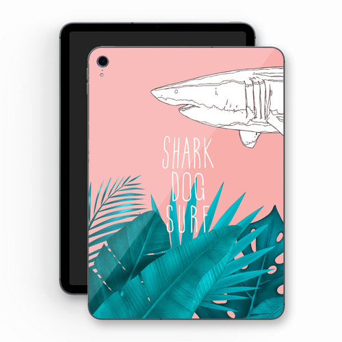 [돌돌] Sharkdog-TabletPC-11 샤크독 서핑 하와이 샤크독 캐릭터 그래픽 디자인 ipad pro 아이패드 프로 에어 미니 갤러시 탭 LG G 패드 튜닝 랩핑 보호 필름 스티커 스킨 데칼 그래피커