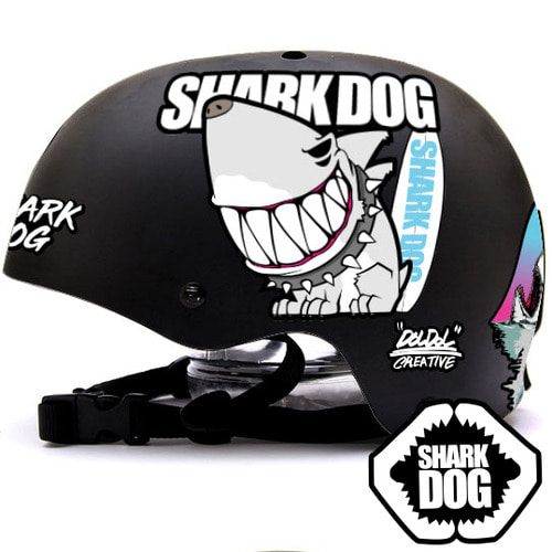 [돌돌] 0014-SharkDOG-Helmet-17 샤크독 서핑 하와이  스노우보드 헬멧 튜닝 스티커 스킨 데칼 그래피커