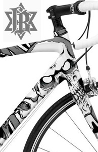 [그래피커] Black Lucifer-bike-02 자전거 프레임 스티커