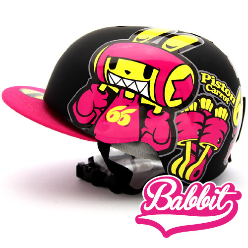 [그래피커] 0005-Bike Rabbit-Helmet-04   헬멧 튜닝 스티커