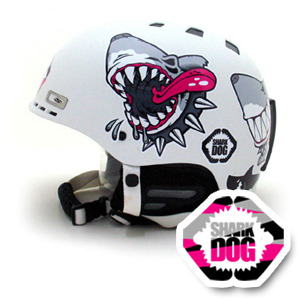 [그래피커] 0014-Sharkdog-helmet-01   헬멧 튜닝 스티커